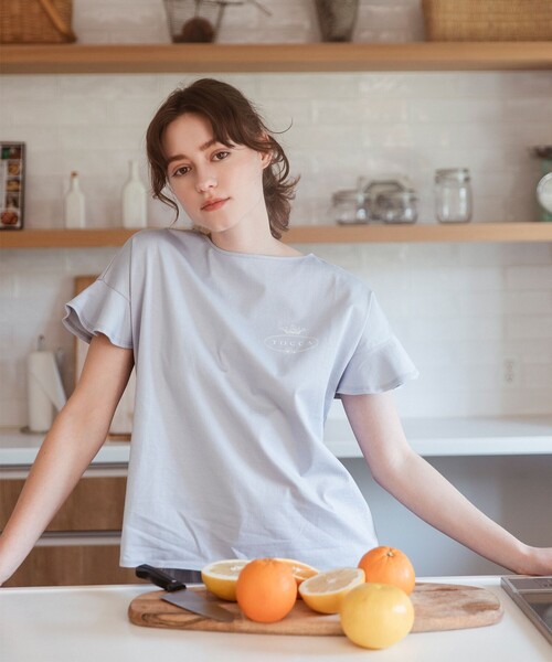 TOCCA(トッカ)の「新色登場【LOUNGE WEAR】LOUNGE Tee Tシャツ(Tシャツ/カットソー・レディース・サックスブルー系/ライトイエロー系/ライラック系・F)」の1枚目の写真