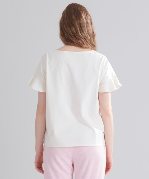 TOCCA(トッカ)の「新色登場【LOUNGE WEAR】LOUNGE Tee Tシャツ(Tシャツ/カットソー・レディース・サックスブルー系/ライトイエロー系/ライラック系・F)」の7枚目の写真
