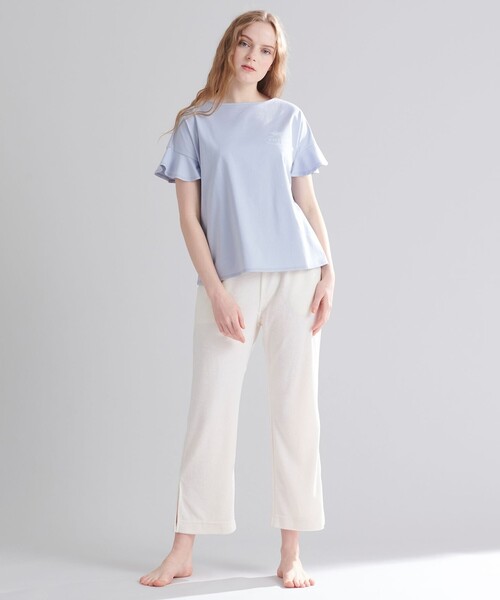 TOCCA(トッカ)の「新色登場【LOUNGE WEAR】LOUNGE Tee Tシャツ(Tシャツ/カットソー・レディース・サックスブルー系/ライトイエロー系/ライラック系・F)」の12枚目の写真