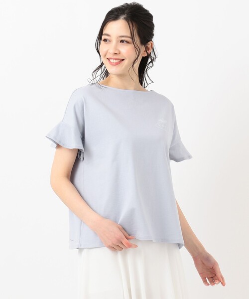 TOCCA(トッカ)の「新色登場【LOUNGE WEAR】LOUNGE Tee Tシャツ(Tシャツ/カットソー・レディース・サックスブルー系/ライトイエロー系/ライラック系・F)」の14枚目の写真