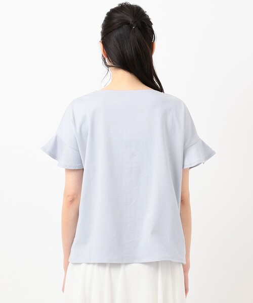 TOCCA(トッカ)の「新色登場【LOUNGE WEAR】LOUNGE Tee Tシャツ(Tシャツ/カットソー・レディース・サックスブルー系/ライトイエロー系/ライラック系・F)」の16枚目の写真