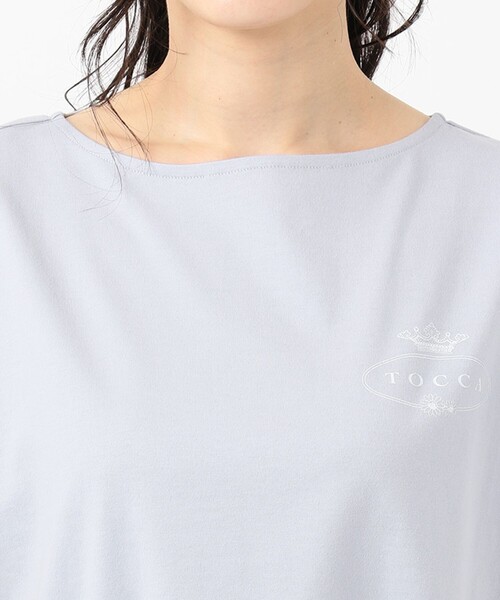 TOCCA(トッカ)の「新色登場【LOUNGE WEAR】LOUNGE Tee Tシャツ(Tシャツ/カットソー・レディース・サックスブルー系/ライトイエロー系/ライラック系・F)」の17枚目の写真