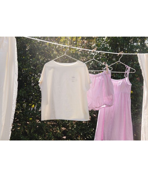 TOCCA(トッカ)の「新色登場【LOUNGE WEAR】LOUNGE Tee Tシャツ(Tシャツ/カットソー・レディース・サックスブルー系/ライトイエロー系/ライラック系・F)」の22枚目の写真