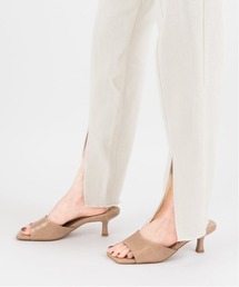 RANDA | 変形ヒールスクエアトゥミュールサンダル(サンダル)