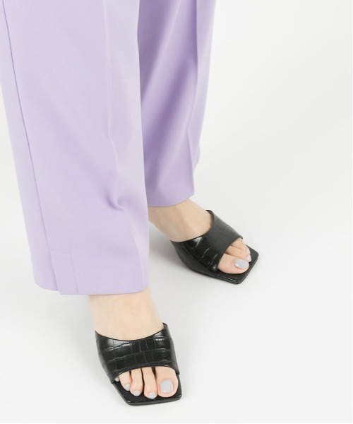 RANDA（ランダ）の「変形ヒールスクエアトゥミュールサンダル（サンダル・レディース・ベージュ/ブラック/ホワイト/ピンク/イエロー・S/M/L/LL）」の20枚目の写真