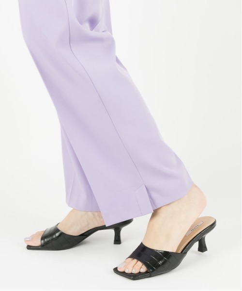 RANDA（ランダ）の「変形ヒールスクエアトゥミュールサンダル（サンダル・レディース・ベージュ/ブラック/ホワイト/ピンク/イエロー・S/M/L/LL）」の11枚目の写真