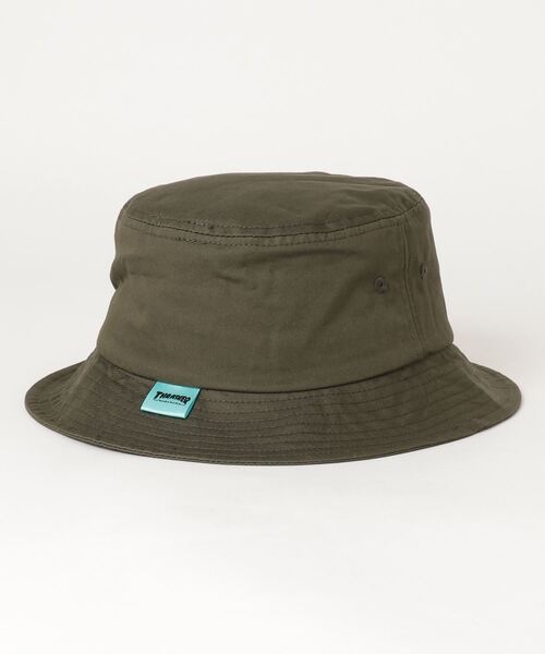 THRASHER（スラッシャー）の「THRASHER/スラッシャー GE14 THRASHER 21TH-H01K キッズ バケットハット（ハット・キッズ・ブラック/カーキ・ONE SIZE）」の4枚目の写真
