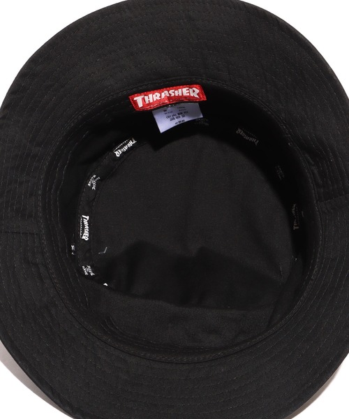 THRASHER（スラッシャー）の「THRASHER/スラッシャー GE14 THRASHER 21TH-H01K キッズ バケットハット（ハット・キッズ・ブラック/カーキ・ONE SIZE）」の10枚目の写真