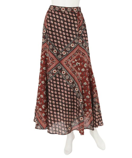 Ungrid(アングリッド)の「フィットフレアエスニックスカート(スカート・レディース・レッド/イエロー・FREE)」の9枚目の写真