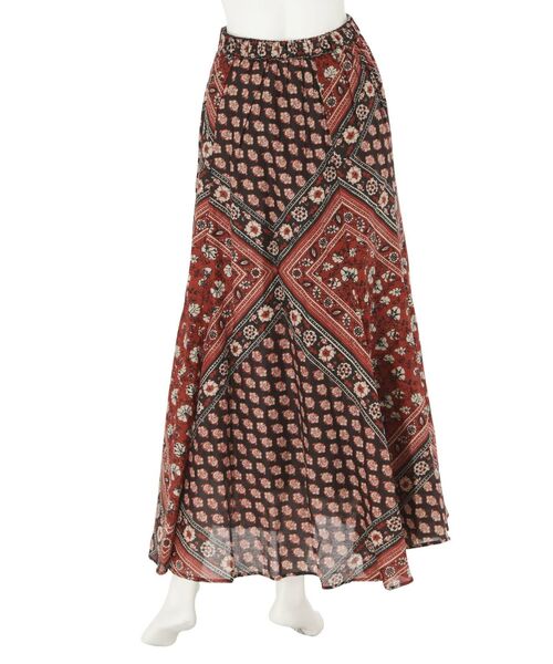 Ungrid(アングリッド)の「フィットフレアエスニックスカート(スカート・レディース・レッド/イエロー・FREE)」の16枚目の写真