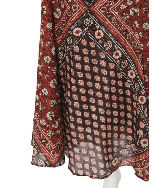 Ungrid(アングリッド)の「フィットフレアエスニックスカート(スカート・レディース・レッド/イエロー・FREE)」の19枚目の写真