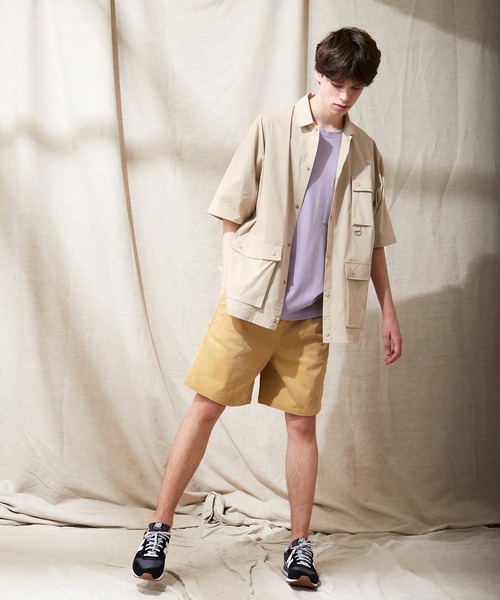 EMMA CLOTHES（エマクローズ）の「コットンナイロンストレッチ オーバーサイズ ルーズミリタリーシャツ EMMA CLOTHES（シャツ/ブラウス・メンズ・ライラック/ブラック/ベージュ・M/L）」の18枚目の写真