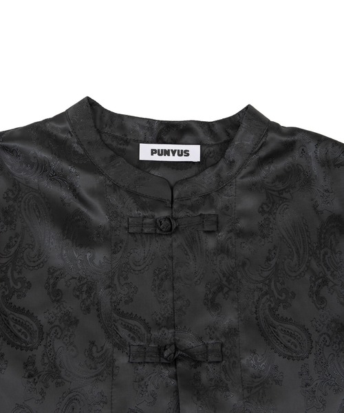 PUNYUS(プニュズ)の「チャイナ柄シャツ(シャツ/ブラウス・レディース・ブラック/グレー/ブルー/ワイン/ネイビー・3/4/1/2)」の16枚目の写真