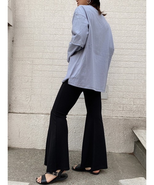 LiSeek（リシーク）の「【LiSeeK】フロントタックフレアパンツ（その他パンツ・レディース・ライトブラウン/ブラック・FREE）」の12枚目の写真