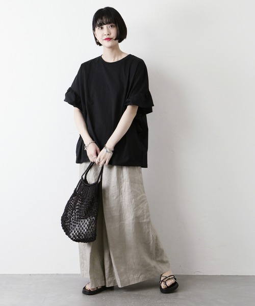 mei❤️新品 ジャーナルスタンダード ギャザースリーブポンチョＴシャツ JOURNAL STANDARD（ジャーナルスタンダード）の「ギャザー