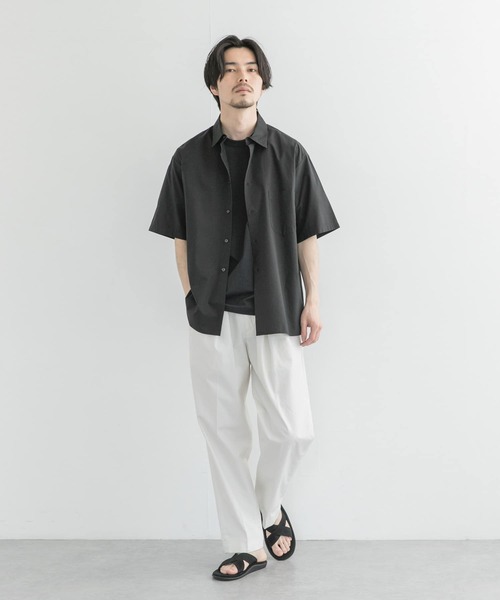 URBAN RESEARCH（アーバンリサーチ）の「コットン/リヨセルタイプライターシャツ（シャツ/ブラウス・メンズ・ブラック/ベージュ/ブラウン/カーキ・MEDIUM/LARGE）」の13枚目の写真