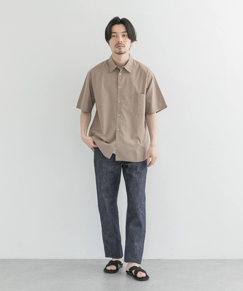 URBAN RESEARCH（アーバンリサーチ）の「コットン/リヨセルタイプライターシャツ（シャツ/ブラウス・メンズ・ブラック/ベージュ/ブラウン/カーキ・MEDIUM/LARGE）」の14枚目の写真