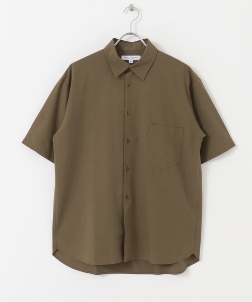 URBAN RESEARCH（アーバンリサーチ）の「コットン/リヨセルタイプライターシャツ（シャツ/ブラウス・メンズ・ブラック/ベージュ/ブラウン/カーキ・MEDIUM/LARGE）」の6枚目の写真