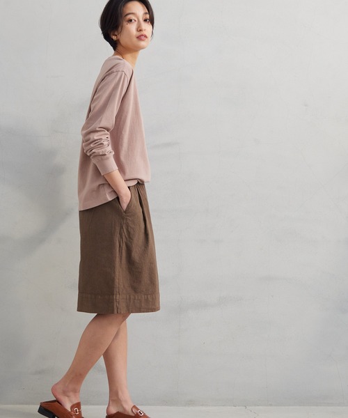 OMNES Another Edition(オムネス アナザーエディション)の「製品染め コットンショートパンツ(その他パンツ・レディース・ブラック/ベージュ/カーキ/ミント/モカ・FREE)」の3枚目の写真