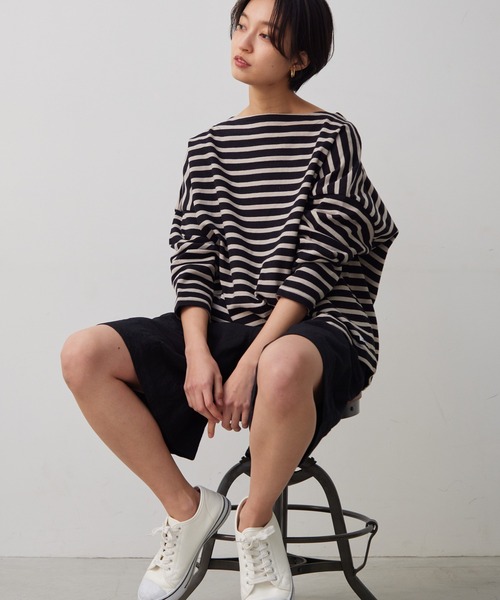 OMNES Another Edition(オムネス アナザーエディション)の「製品染め コットンショートパンツ(その他パンツ・レディース・ブラック/ベージュ/カーキ/ミント/モカ・FREE)」の6枚目の写真