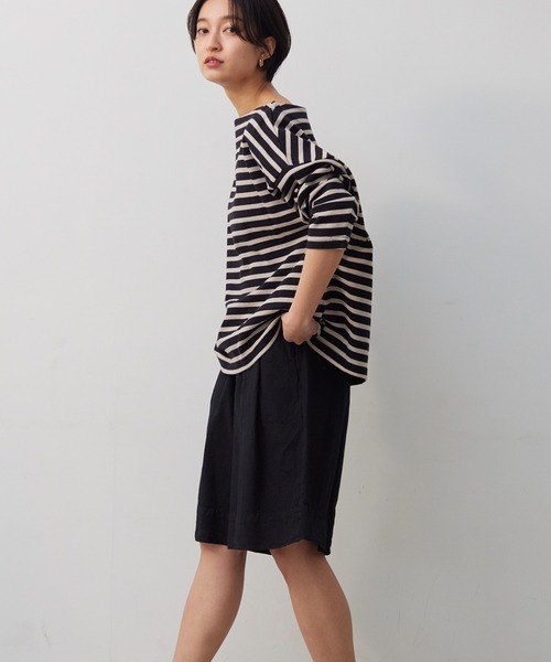 OMNES Another Edition(オムネス アナザーエディション)の「製品染め コットンショートパンツ(その他パンツ・レディース・ブラック/ベージュ/カーキ/ミント/モカ・FREE)」の8枚目の写真