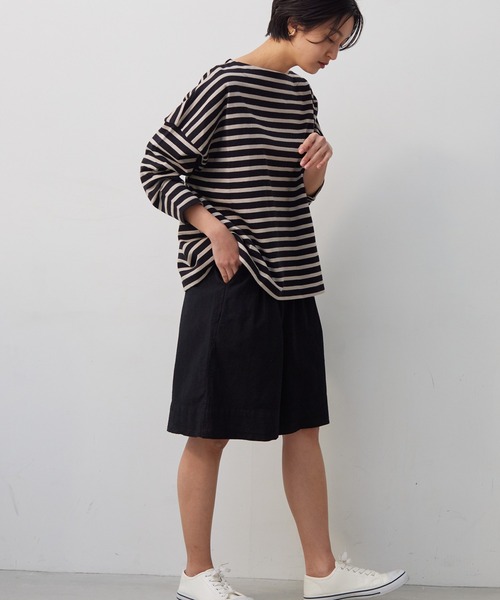 OMNES Another Edition(オムネス アナザーエディション)の「製品染め コットンショートパンツ(その他パンツ・レディース・ブラック/ベージュ/カーキ/ミント/モカ・FREE)」の11枚目の写真