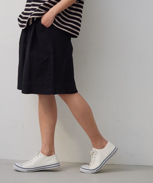 OMNES Another Edition(オムネス アナザーエディション)の「製品染め コットンショートパンツ(その他パンツ・レディース・ブラック/ベージュ/カーキ/ミント/モカ・FREE)」の12枚目の写真