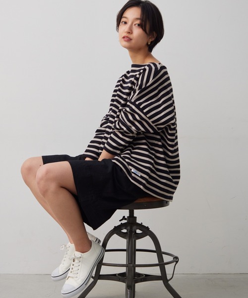 OMNES Another Edition(オムネス アナザーエディション)の「製品染め コットンショートパンツ(その他パンツ・レディース・ブラック/ベージュ/カーキ/ミント/モカ・FREE)」の13枚目の写真