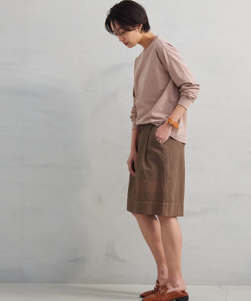 OMNES Another Edition(オムネス アナザーエディション)の「製品染め コットンショートパンツ(その他パンツ・レディース・ブラック/ベージュ/カーキ/ミント/モカ・FREE)」の15枚目の写真