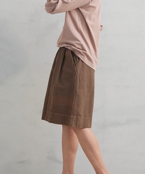 OMNES Another Edition(オムネス アナザーエディション)の「製品染め コットンショートパンツ(その他パンツ・レディース・ブラック/ベージュ/カーキ/ミント/モカ・FREE)」の16枚目の写真