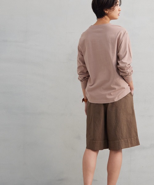 OMNES Another Edition(オムネス アナザーエディション)の「製品染め コットンショートパンツ(その他パンツ・レディース・ブラック/ベージュ/カーキ/ミント/モカ・FREE)」の17枚目の写真