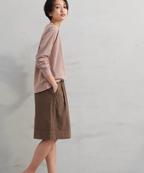 OMNES Another Edition(オムネス アナザーエディション)の「製品染め コットンショートパンツ(その他パンツ・レディース・ブラック/ベージュ/カーキ/ミント/モカ・FREE)」の19枚目の写真