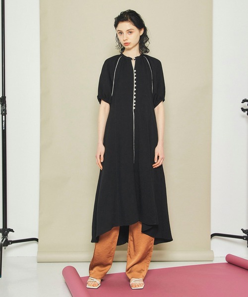 INella（イネラ）の「【INella(イネラ)】ラスティックトリムワンピース（ワンピース・レディース・ブラック/ベージュ・FREE）」の14枚目の写真