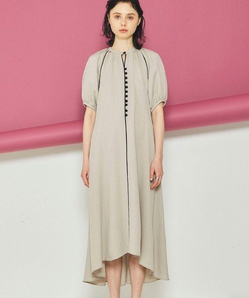 INella（イネラ）の「【INella(イネラ)】ラスティックトリムワンピース（ワンピース・レディース・ブラック/ベージュ・FREE）」の19枚目の写真