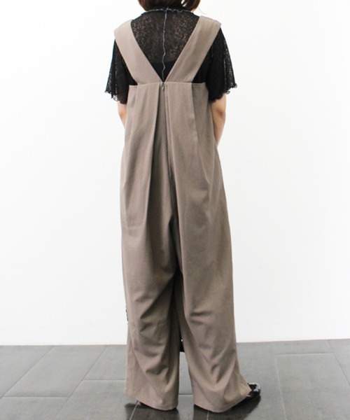 STYLEBLOCK（スタイルブロック）の「ポーラオールインワン（サロペット/オーバーオール・レディース・ライトベージュ/マスタード/ピンク/グレイッシュベージュ/ブラック・M）」の9枚目の写真