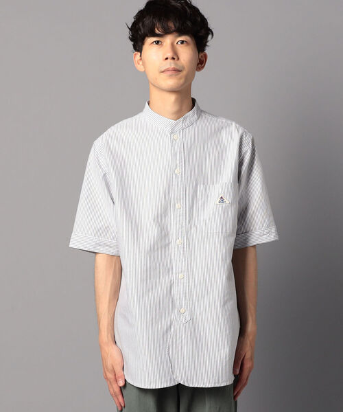 GLOSTER（グロスター）の「【GEVACO/ゲバコ】 バンドカラーシャツ #GV131M01（シャツ/ブラウス・メンズ・ホワイト/ブルー系その他7・40/38/42）」の3枚目の写真