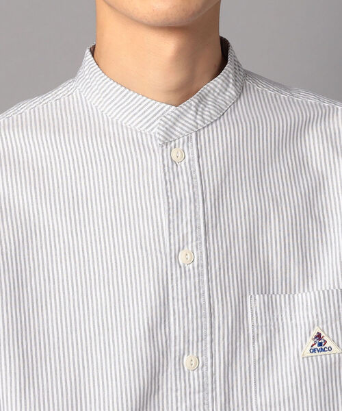 GLOSTER（グロスター）の「【GEVACO/ゲバコ】 バンドカラーシャツ #GV131M01（シャツ/ブラウス・メンズ・ホワイト/ブルー系その他7・40/38/42）」の6枚目の写真