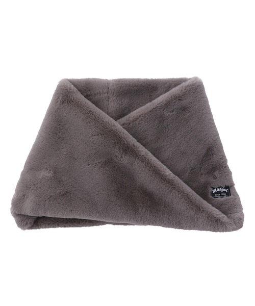 MILKFED.(ミルクフェド)の「LOGO FUR SNOOD(ネックウォーマー/スヌード・レディース・ホワイト/ブラウン/ベージュ/チャコール・ONE SIZE)」の14枚目の写真