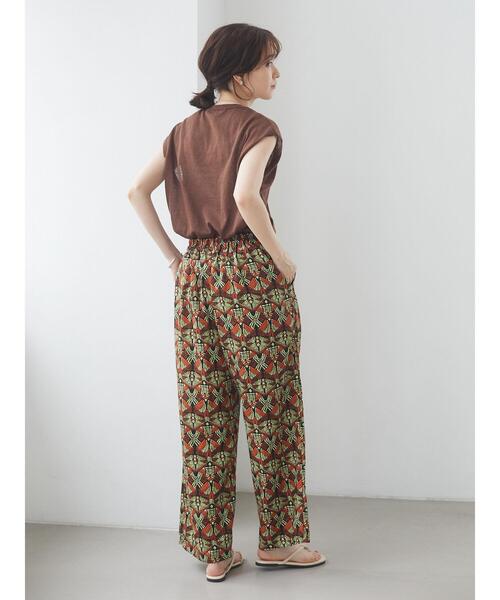 Green Parks(グリーンパークス)の「シアーリネンブレンド ノースリーブニット*(ニット/セーター・レディース・アイボリー/パープル/ブラック/ブラウン・FREE)」の5枚目の写真