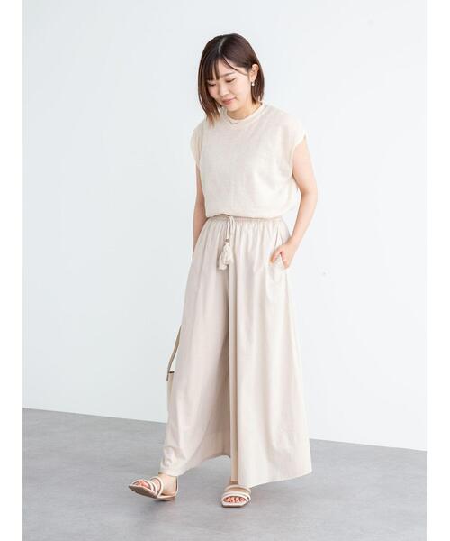 Green Parks(グリーンパークス)の「シアーリネンブレンド ノースリーブニット*(ニット/セーター・レディース・アイボリー/パープル/ブラック/ブラウン・FREE)」の19枚目の写真