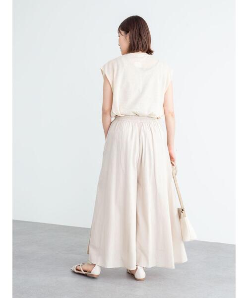 Green Parks(グリーンパークス)の「シアーリネンブレンド ノースリーブニット*(ニット/セーター・レディース・アイボリー/パープル/ブラック/ブラウン・FREE)」の17枚目の写真