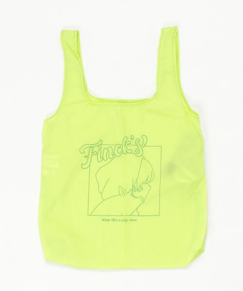 WESTSEA(ウエストシー)の「FINCK'S×WESTSEA ナイロン ポケッタブル プリント エコバッグ(エコバッグ/サブバッグ・レディース・ホワイト/オリーブ/ライム/ブラック・FREE)」の15枚目の写真