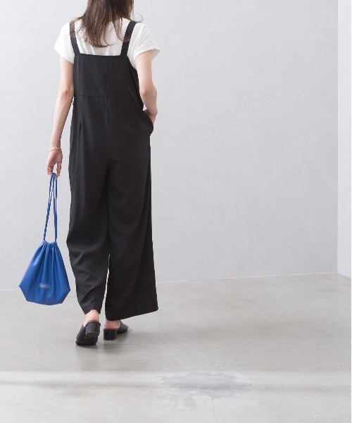 SpRay(スプレイ)の「ベルト付きオールインワン(つなぎ/オールインワン・レディース・チャコールグレー/ブラック/ベージュ・FREE)」の6枚目の写真