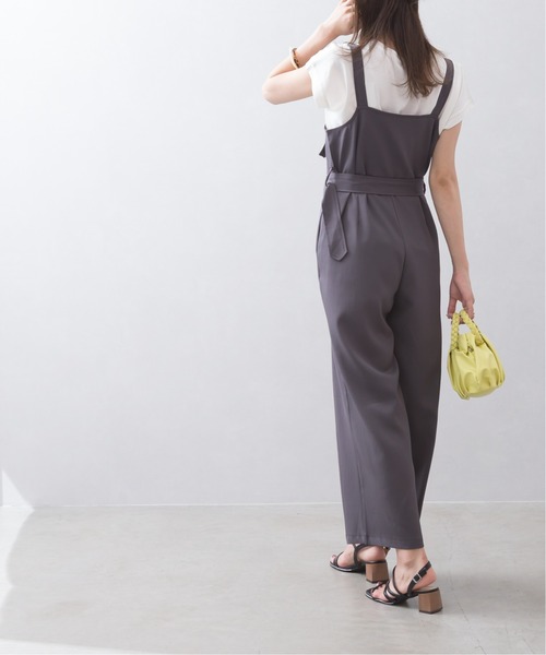 SpRay(スプレイ)の「ベルト付きオールインワン(つなぎ/オールインワン・レディース・チャコールグレー/ブラック/ベージュ・FREE)」の8枚目の写真