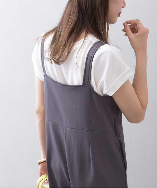 SpRay(スプレイ)の「ベルト付きオールインワン(つなぎ/オールインワン・レディース・チャコールグレー/ブラック/ベージュ・FREE)」の10枚目の写真