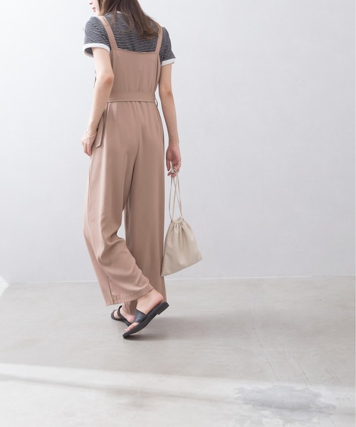 SpRay(スプレイ)の「ベルト付きオールインワン(つなぎ/オールインワン・レディース・チャコールグレー/ブラック/ベージュ・FREE)」の11枚目の写真