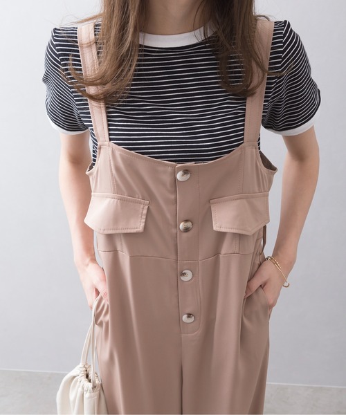 SpRay(スプレイ)の「ベルト付きオールインワン(つなぎ/オールインワン・レディース・チャコールグレー/ブラック/ベージュ・FREE)」の12枚目の写真