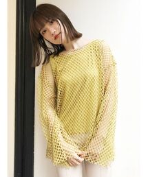 メッシュオーバートップス×タンクSET