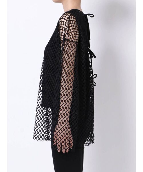 MURUA(ムルーア)の「メッシュオーバートップス×タンクSET(Tシャツ/カットソー・レディース・ブラック/ベージュ/イエロー・FREE)」の9枚目の写真