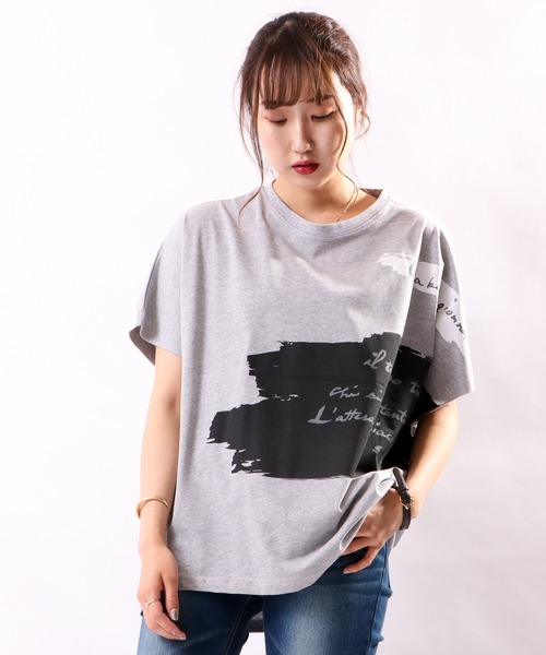 セール Je Crois Soi ドルマン英字プリント半袖tシャツ Tシャツ カットソー Funalive ファンアライブ のファッション通販 Zozotown